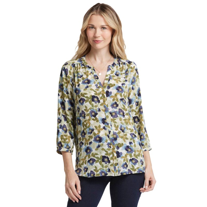 NYDJ Pintuck Blouse image number 1